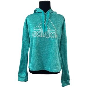 Adidas Teal CLIMAWARM Pull Over Hoody Size | M